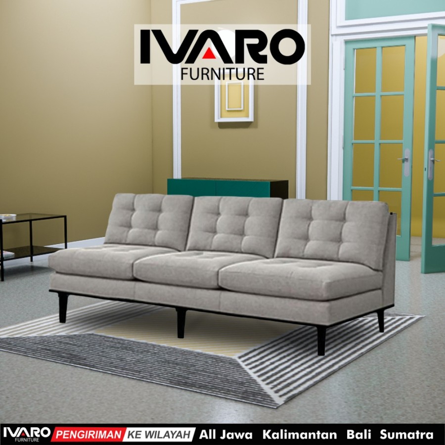 Sofa 3 Seater / Kursi Minimalis / Sofa Ruang Tamu BIANCA IVARO
